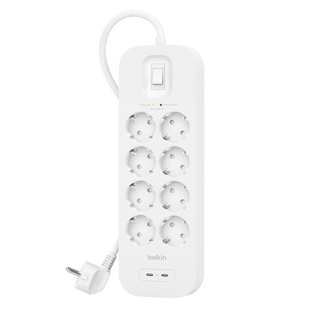 Imagen 0 de Regleta Belkin SurgePlus 8 Tomas, 2 USB-C