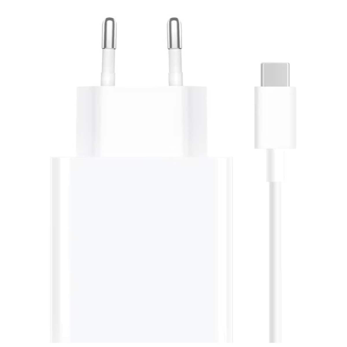 Cargador rápido Xiaomi 67W Charging Combo (USB-C) Blanco-1