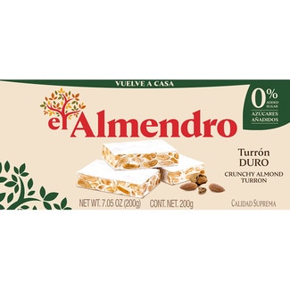 Torrão Imperial sem Açúcar embalagem 200 g - El Almendro