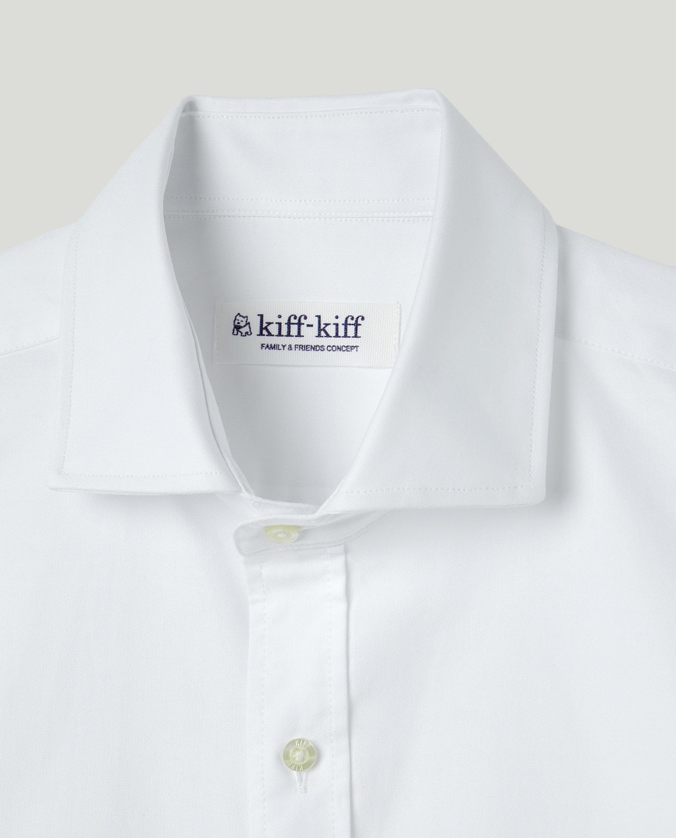 Camisa Clássica com Manga Comprida Branco-5