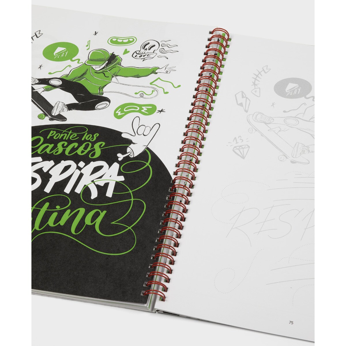 Caderno   temático urbano lettering de Amperse 5