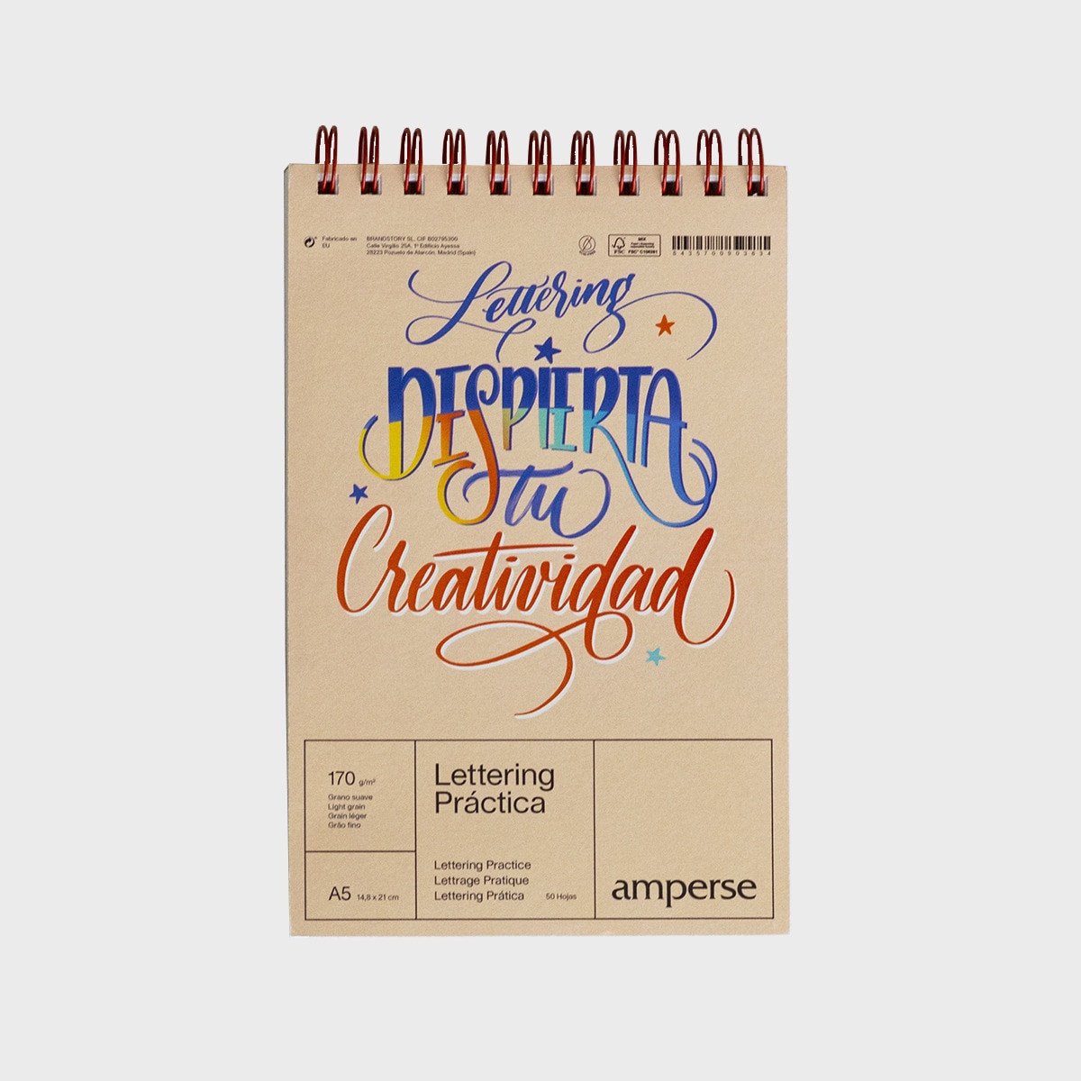 Bloc práctica A5 de lettering Amperse 10