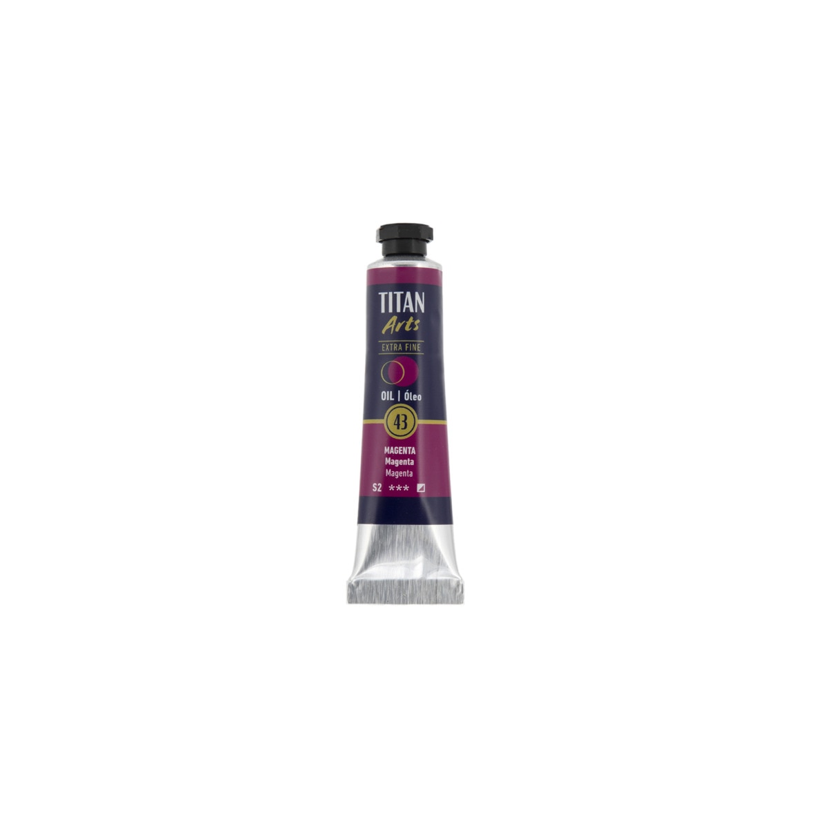 Imagen 0 de Tubo de pintura al óleo extra fine 20ml TITAN Arts magenta
