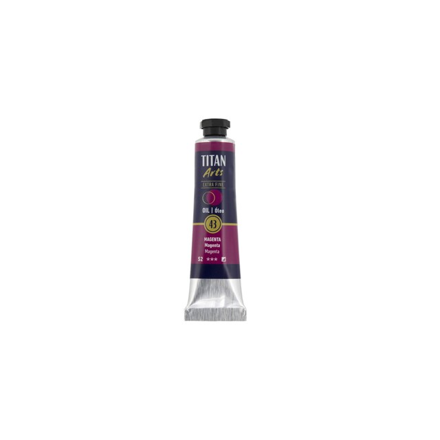 Imagen 0 de Tubo de pintura al óleo extra fine 20ml TITAN Arts magenta