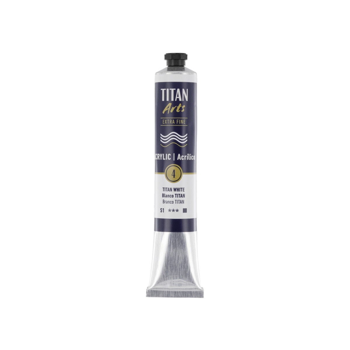 Tubo de Tinta Acrílica Extra Fine 60 ml - Branco Titan Branco Titán-1