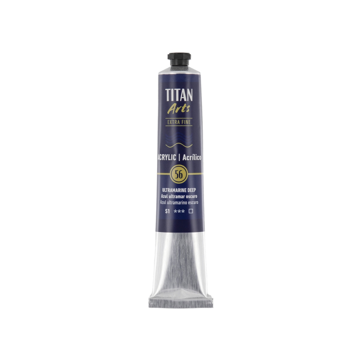Tubo de Tinta Acrílica Extra Fine Arts 60 ml - Azul Ultramarino-Escuro Azul Ultramar Escuro-1