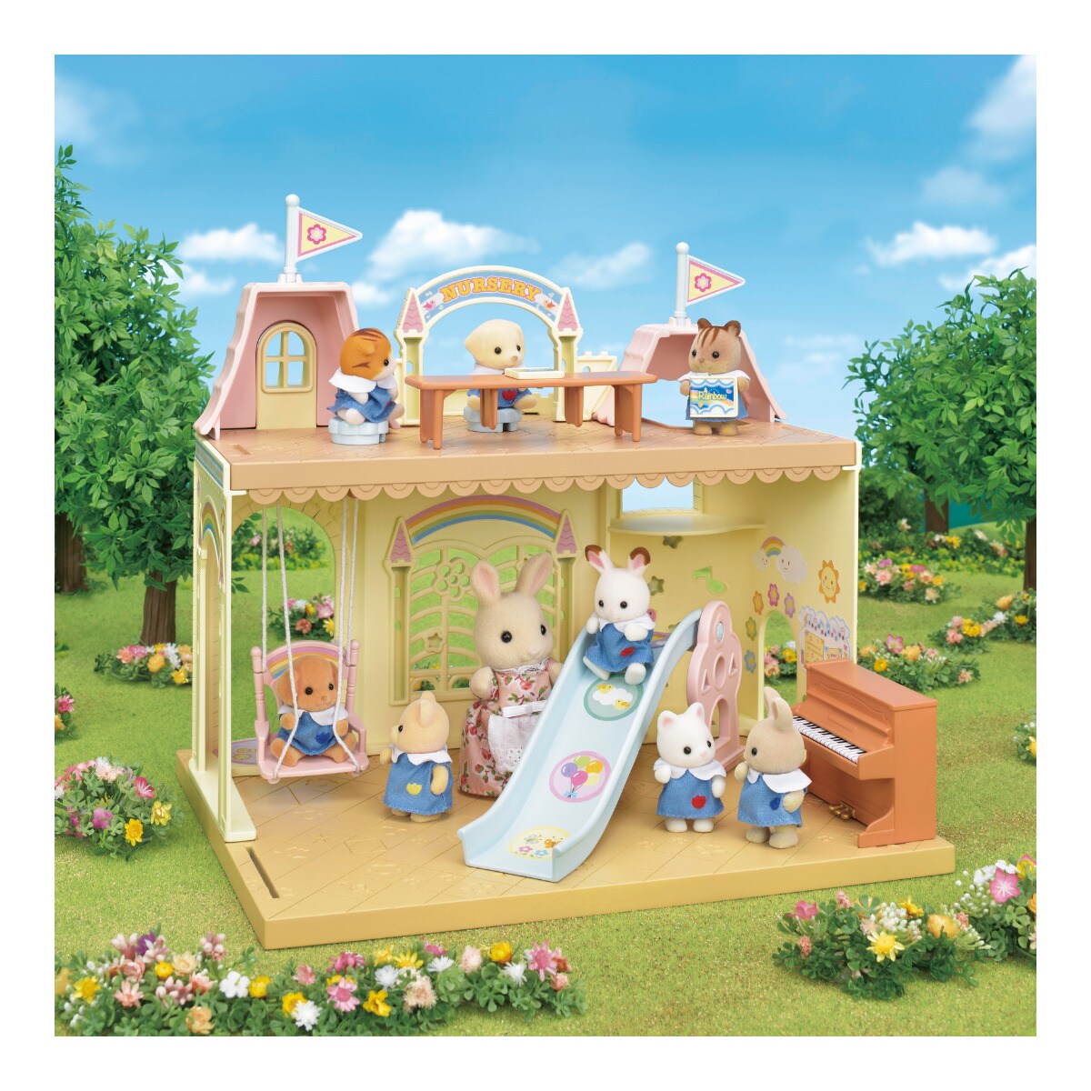 Sylvanian Families - 5054 - Bancarella Dei Gelati Con Accessori E Macchina Movibile