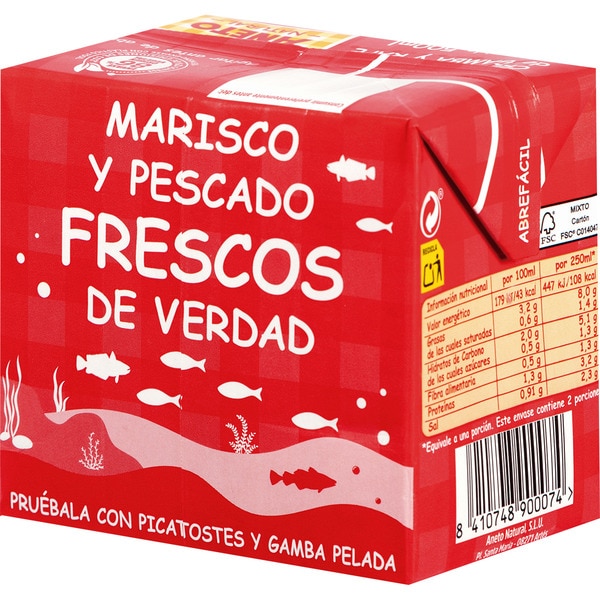 Garnelen- und Seeteufelcremesuppe glutenfrei und laktosefrei Karton 500 ml