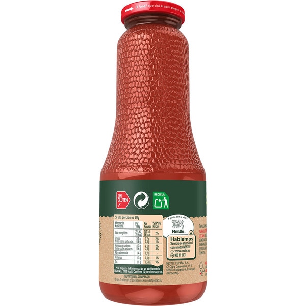 fried tomato sauce with olive oil gluten-free flask 725 g