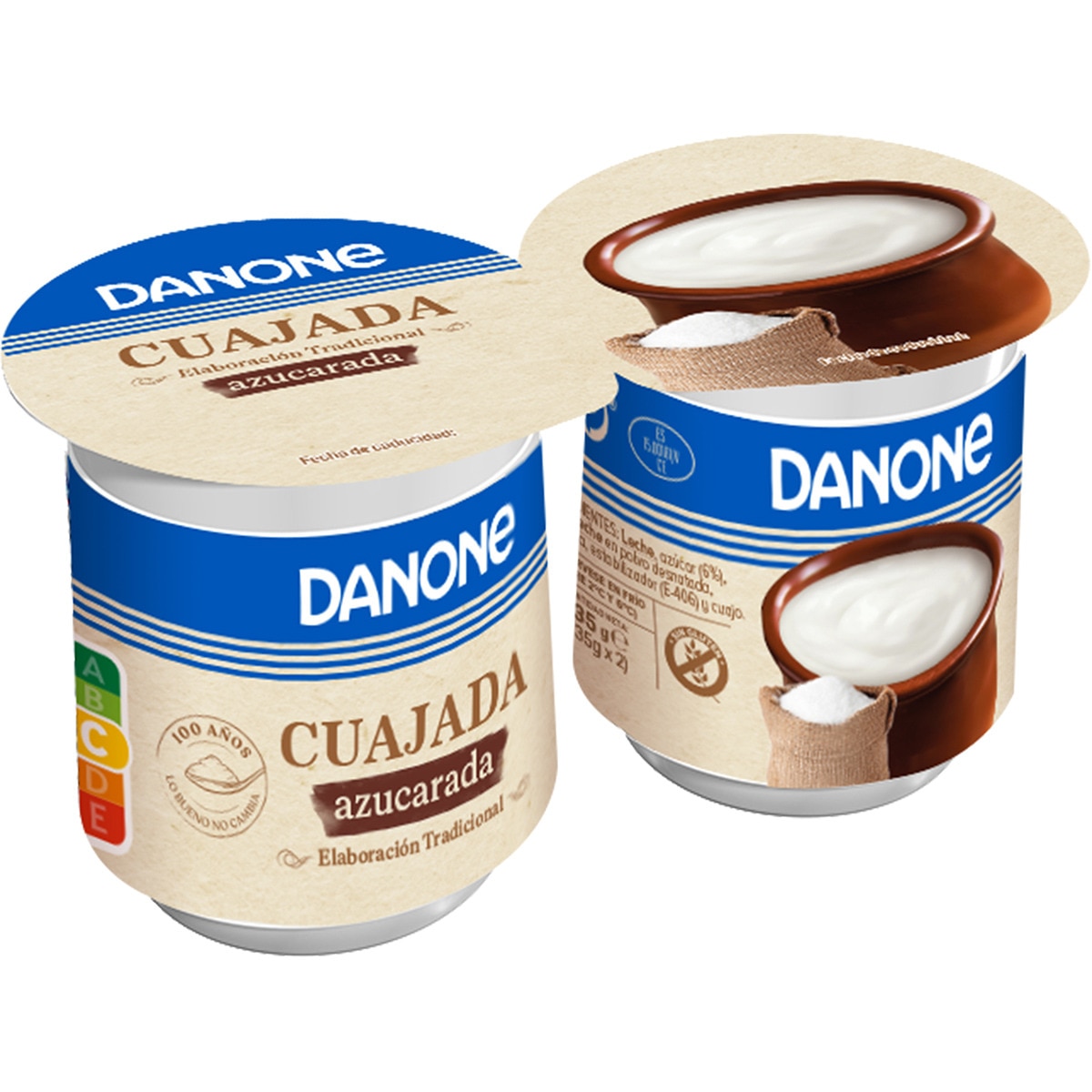cuajada azucarada sin gluten pack 2 unidades 135 g
