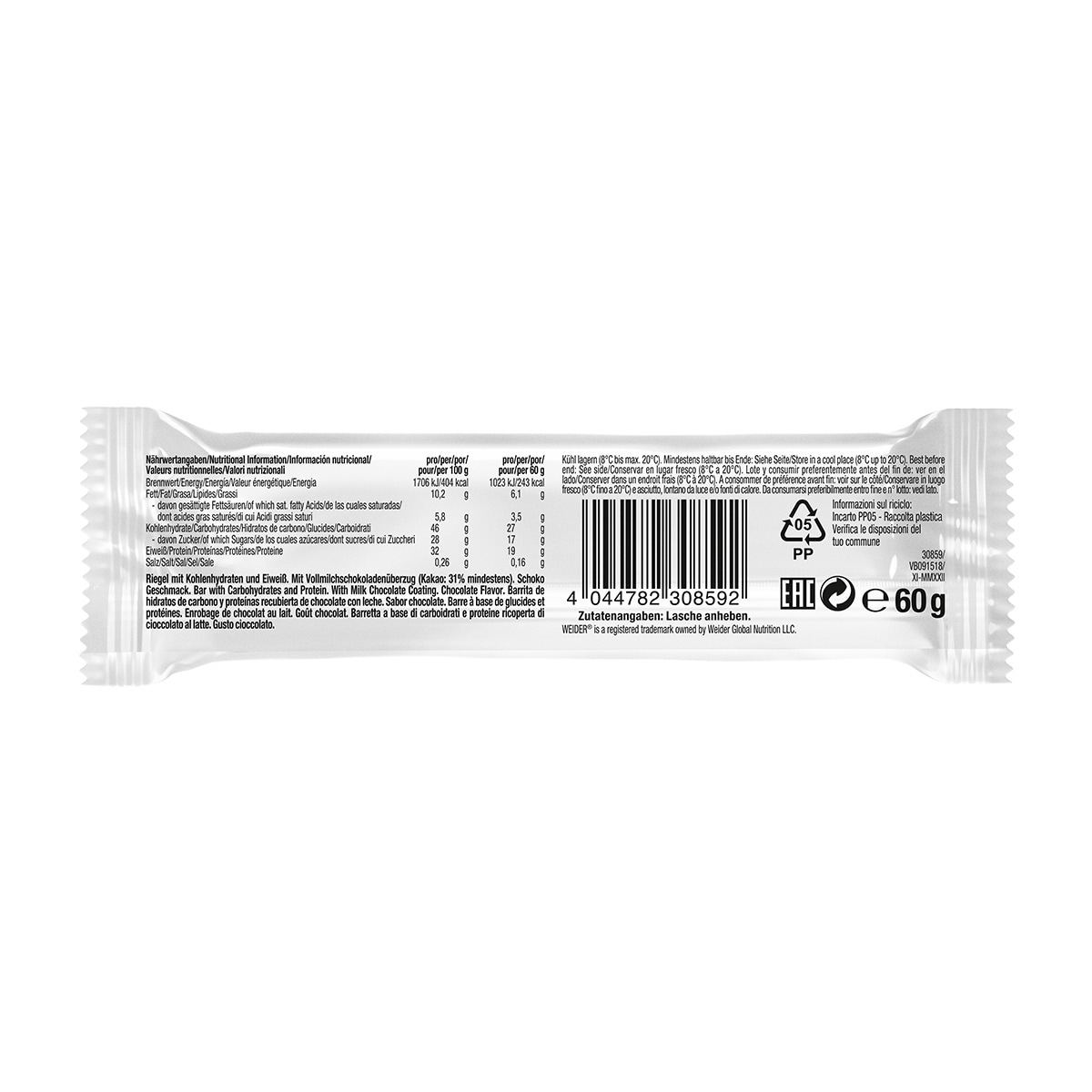 Barrita de Proteína 32% Protein Bar Chocolate - 60 g 2