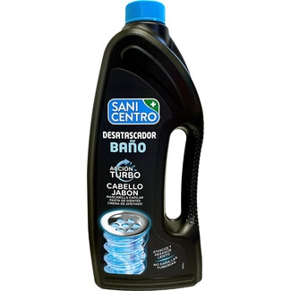 desatascador baño Acción Turbo para cabello y jabón botella 1 l - Sanicentro