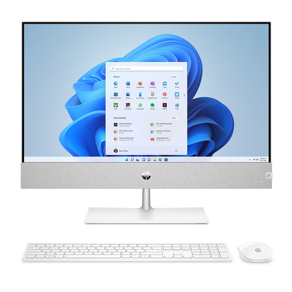All in One HP Pavilion 24-ca2021ns, i5, 16GB, 512GB SSD, Nvidia GeForce RTX 3050 4GB, 23,8", W11 (Reacondicionado grado A) Blanco-1
