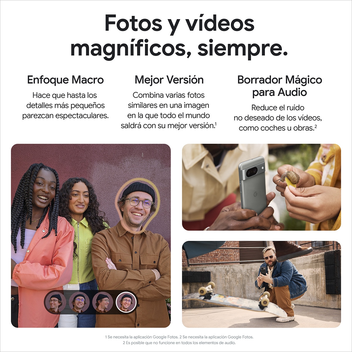 Google Pixel 8 8GB + 128 GB móvil libre Verde liquen-9