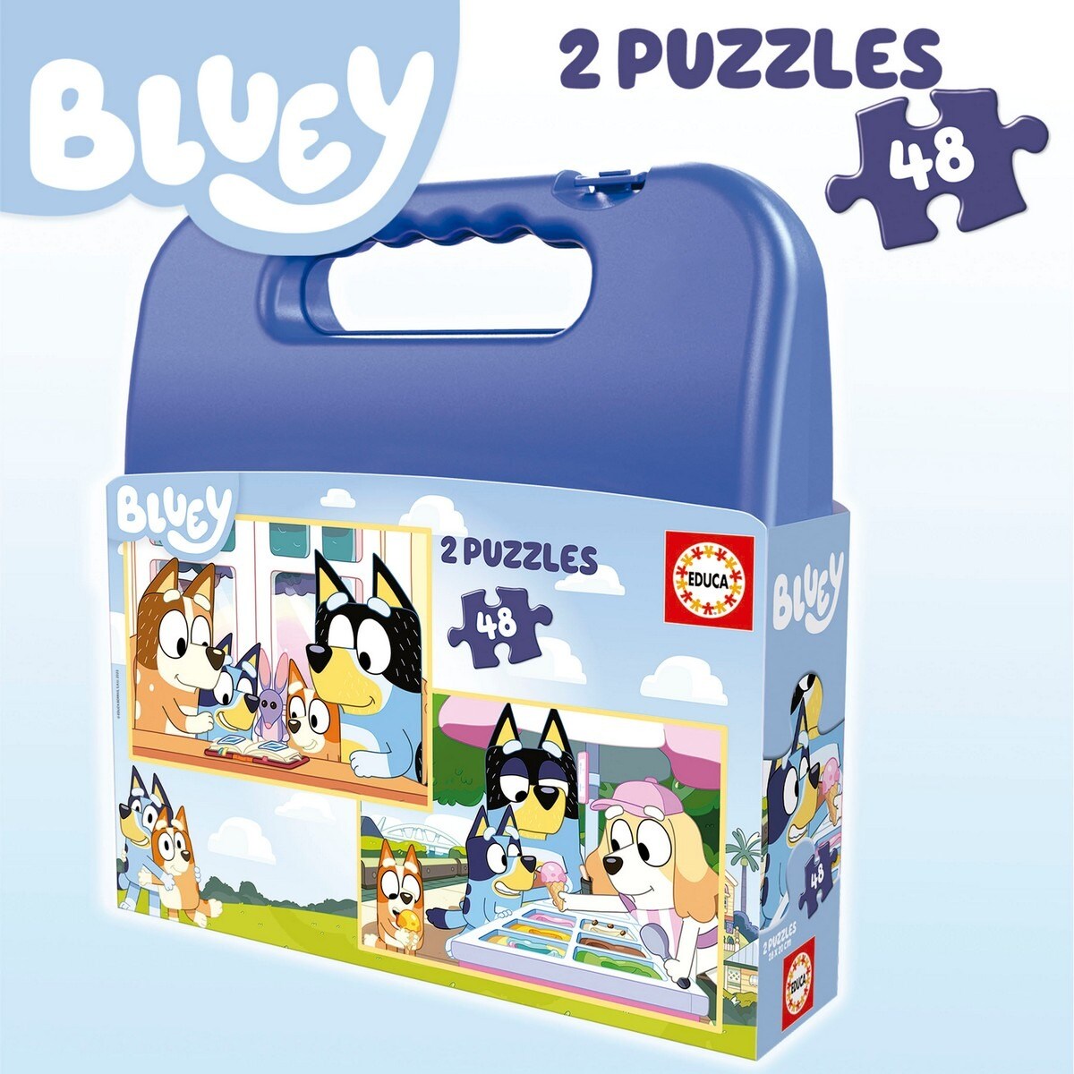 Puzzle Mala 2x48 Bluey · Educa Borrás · El Corte Inglés