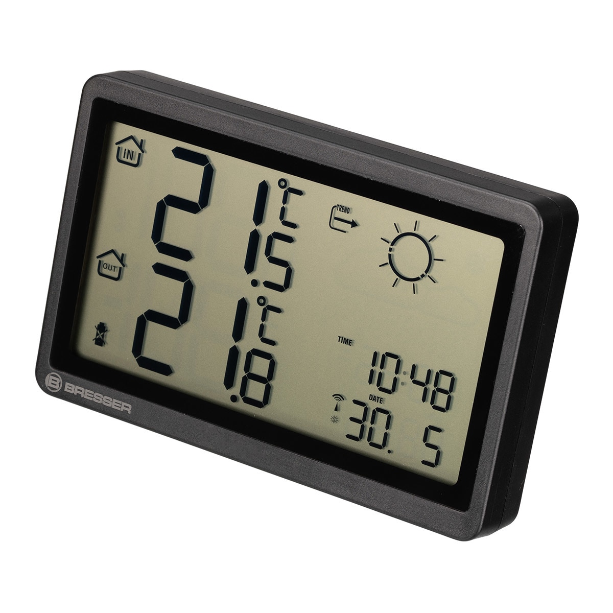Estación Meteorológica MeteoTemp HZ con Señal Horaria DCF Negro-2