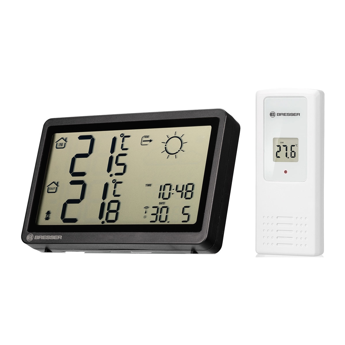 Estación Meteorológica MeteoTemp HZ con Señal Horaria DCF Negro-1
