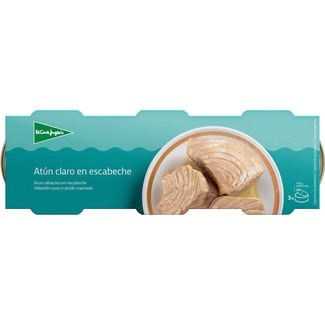 atún claro en escabeche pack 3 lata 60 g neto escurrido - El Corte Ingles
