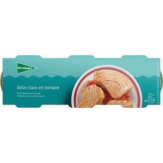 atún claro en tomate pack 3 lata 52 g neto escurrido - El Corte Ingles