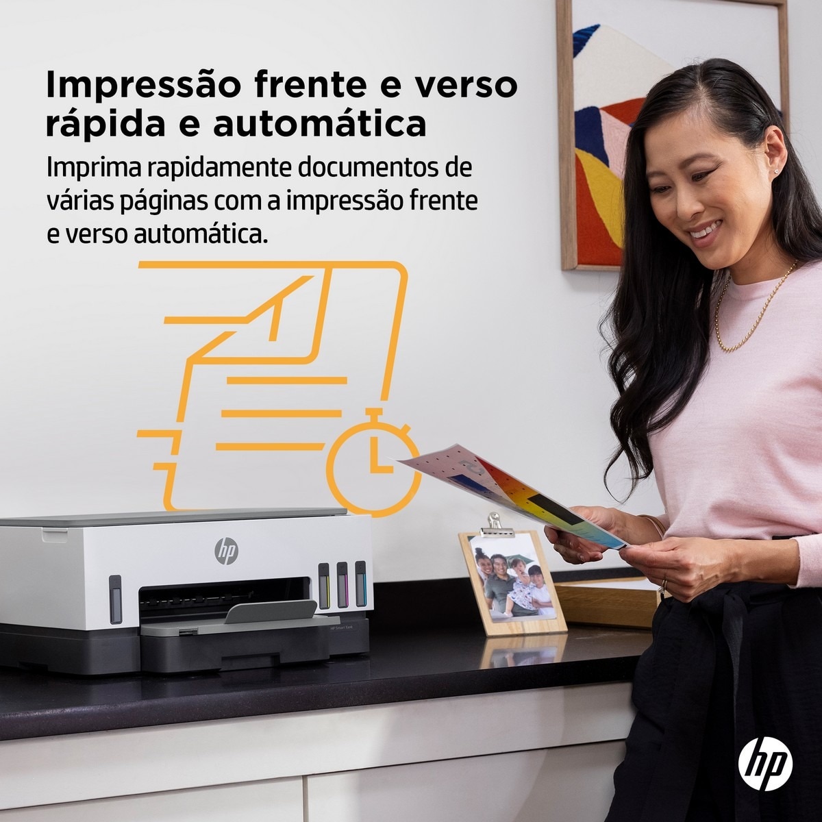 Impressora HP Smart Tank 7005 Multifunções, Jato de Tinta, Wi-Fi 8