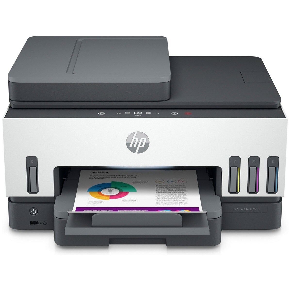Impressora HP Smart Tank 7605 28C02A Multifunções, Jato de Tinta e Wi-Fi Branco / Preto-1