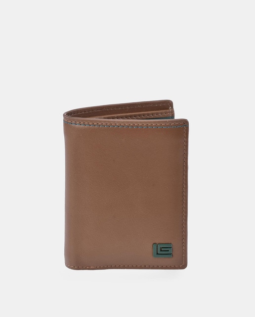 Imagen 0 de Cartera vertical de piel multicolor con monedero