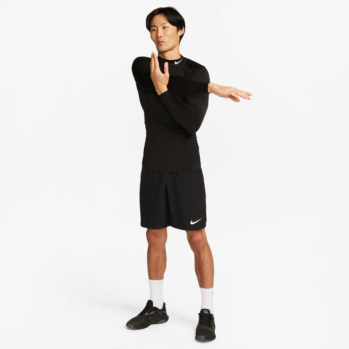 T-shirt Pro Dri-FIT Preto jaspeado-5