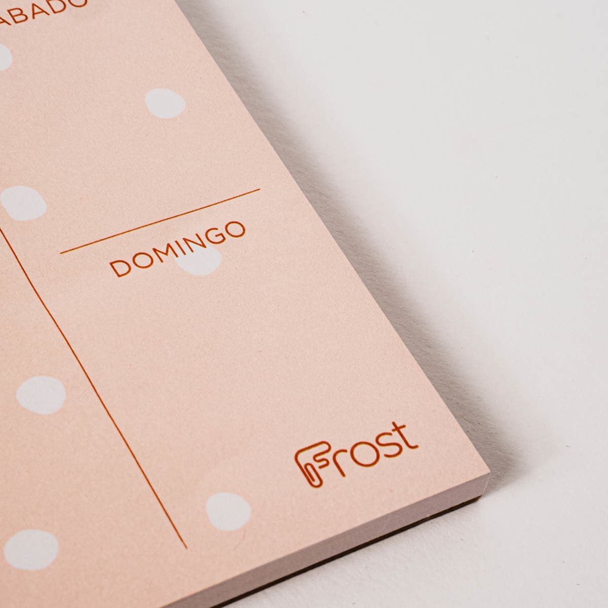 Planificador Semanal L Bolinhas - Verde/Branco Laranja / Branco-3