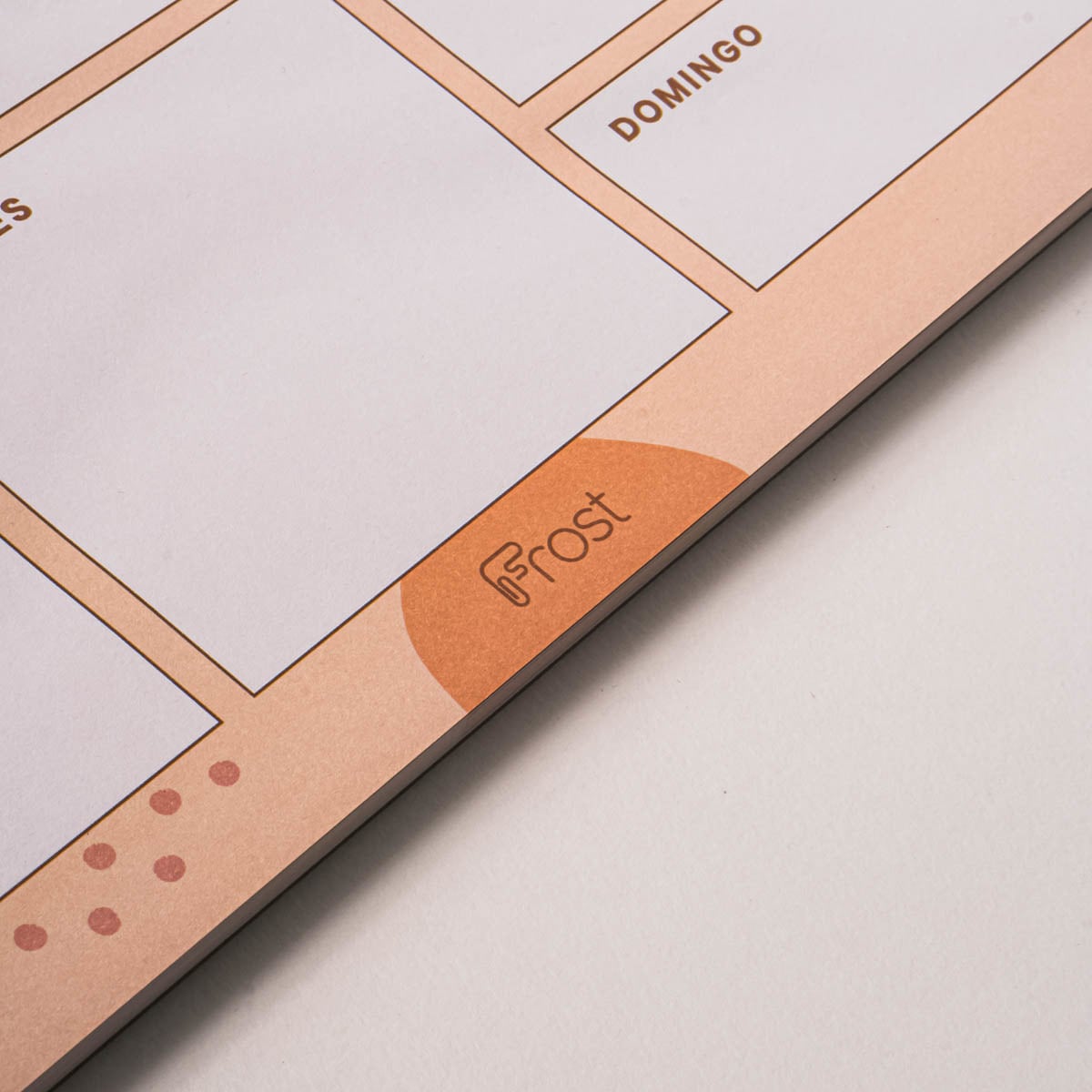 Planificador Semanal L Folhas - Laranja/Branco Laranja / Branco-4