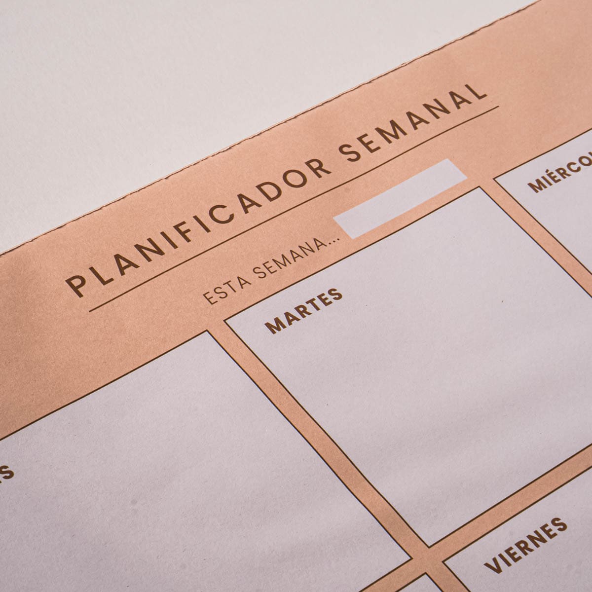 Planificador Semanal L Folhas - Laranja/Branco Laranja / Branco-2