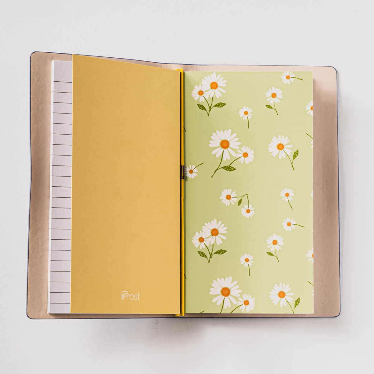 Libretas piel sintética M margaritas Frost azul /Multicolor Azul / Multicolor-4