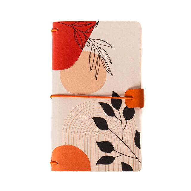 Imagen 0 de Libretas piel sintética M hojas Frost naranja /Multicolor