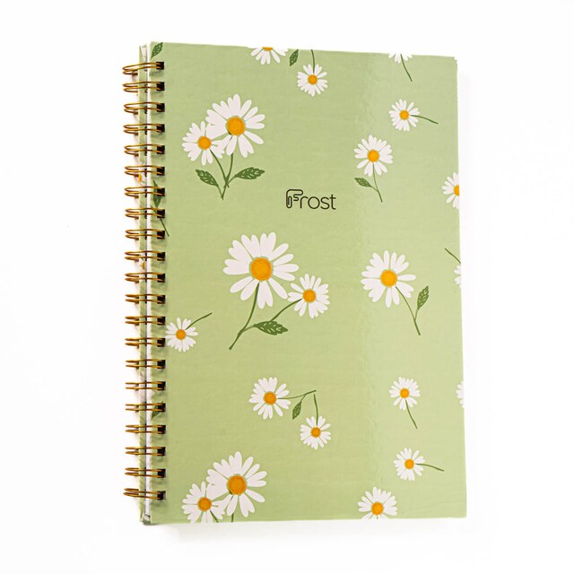 Imagen 0 de Libreta espiral L margaritas Frost azul /Blanco
