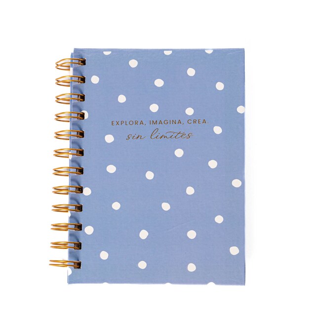 Imagen 0 de Libreta espiral S margaritas Frost azul /Blanco
