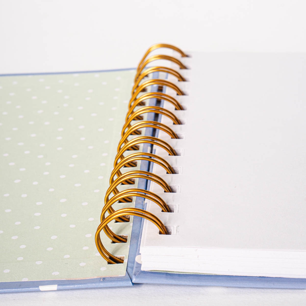 Libreta espiral S margaritas Frost azul /Blanco Azul / Blanco-5