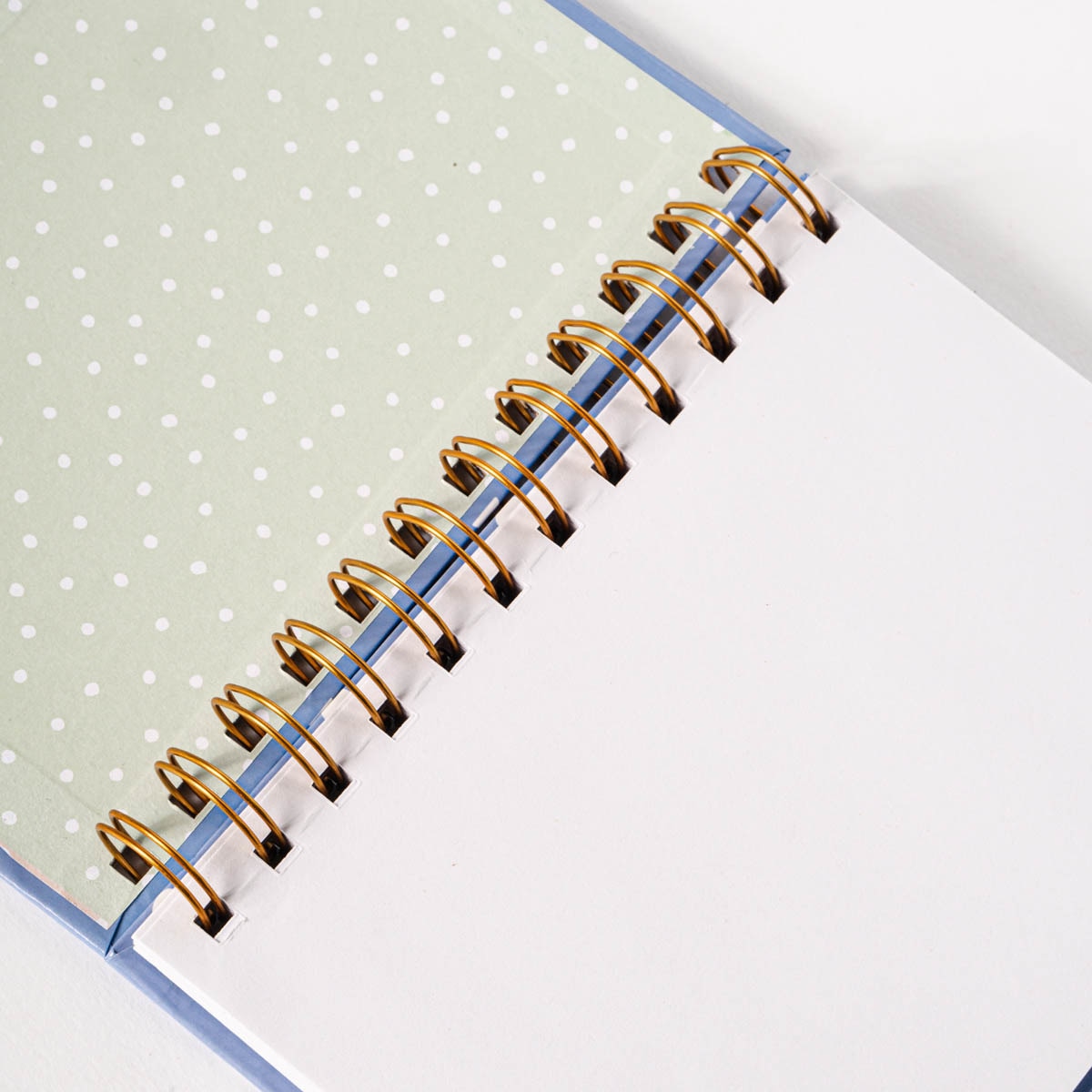 Libreta espiral S margaritas Frost azul /Blanco Azul / Blanco-3