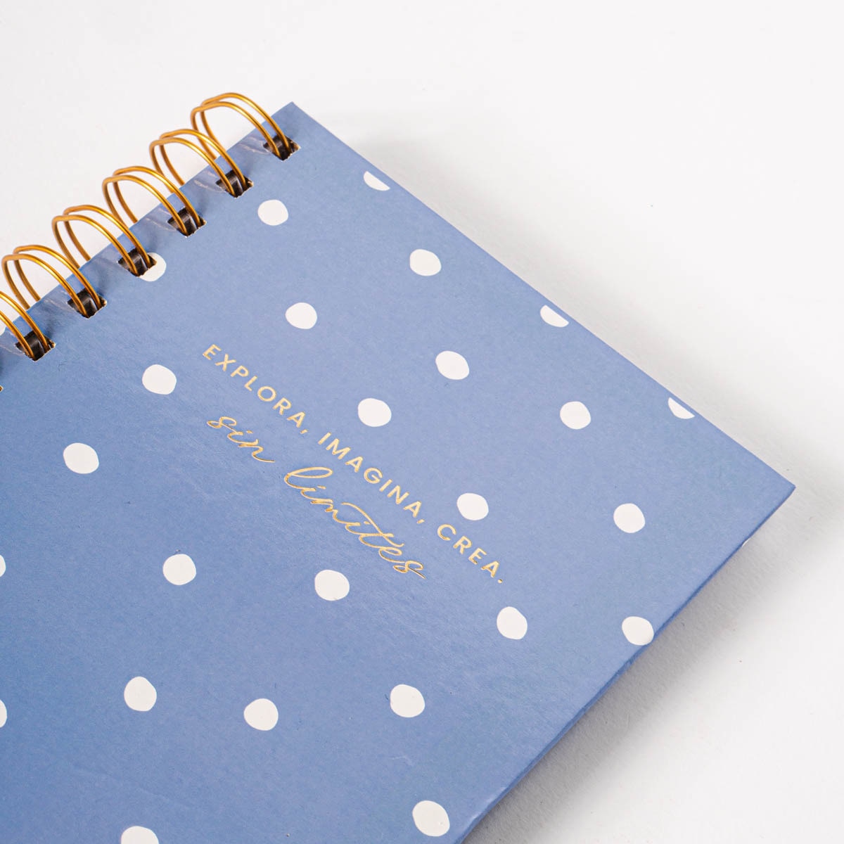 Libreta espiral S margaritas Frost azul /Blanco Azul / Blanco-2