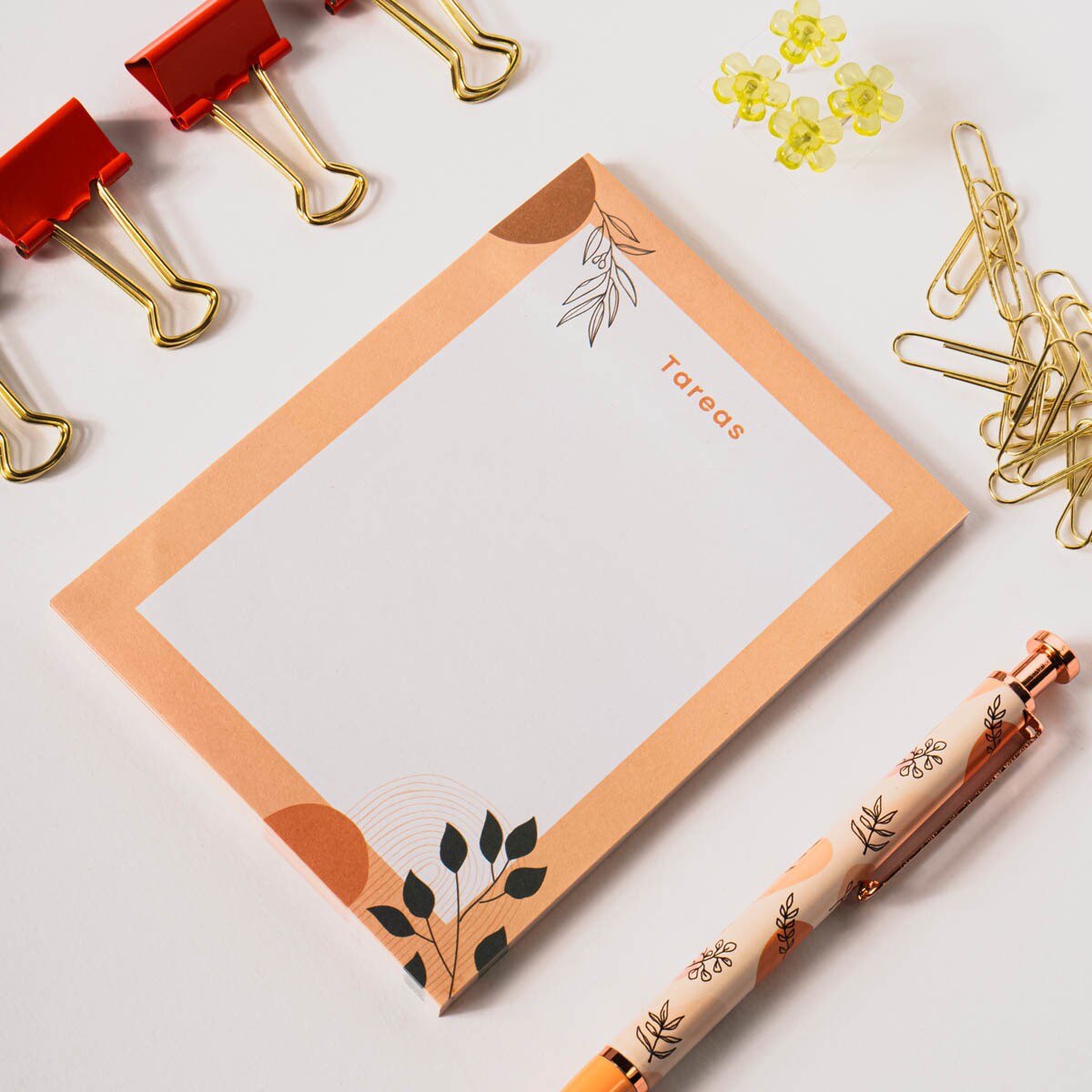 Kit de Papelaria - Azul/Multicolor Laranja / Multicolor-6