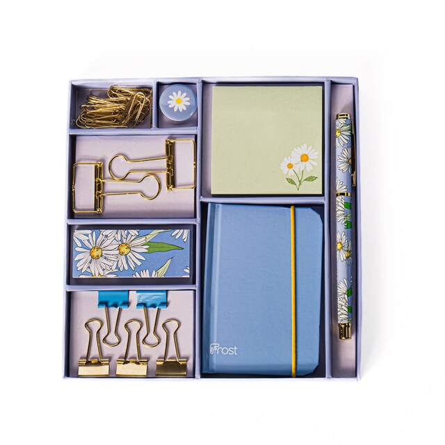 Imagen 0 de Kit de papelería margaritas Frost azul /Multicolor