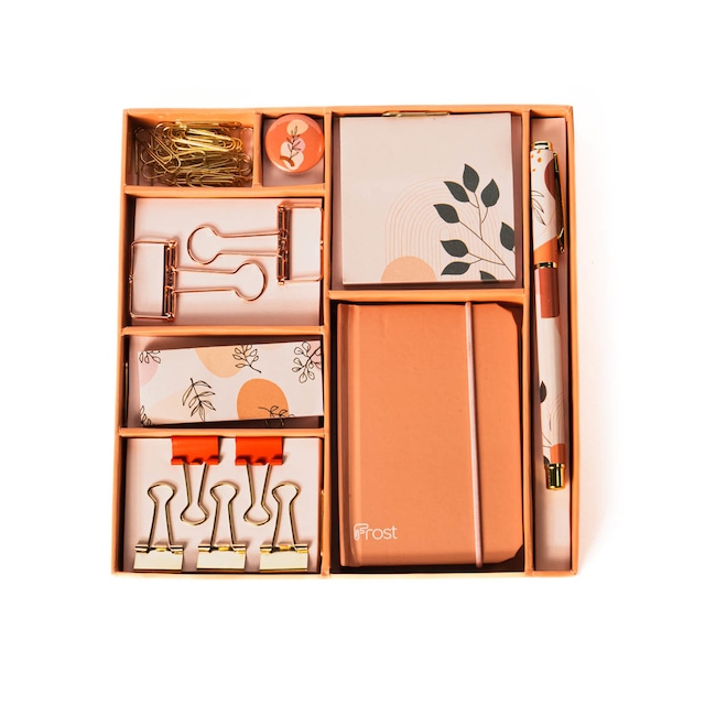 Imagen 0 de Kit de papelería hojas Frost naranja /Multicolor