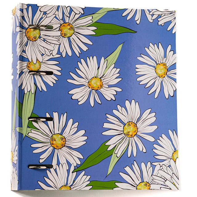 Imagen 0 de Archivador 4 anillas margaritas Frost azul /Verde