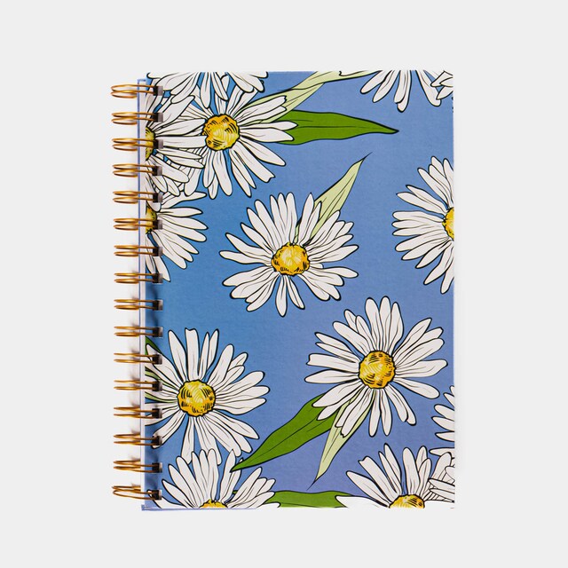 Imagen 0 de Cuaderno M margaritas Frost azul /Blanco