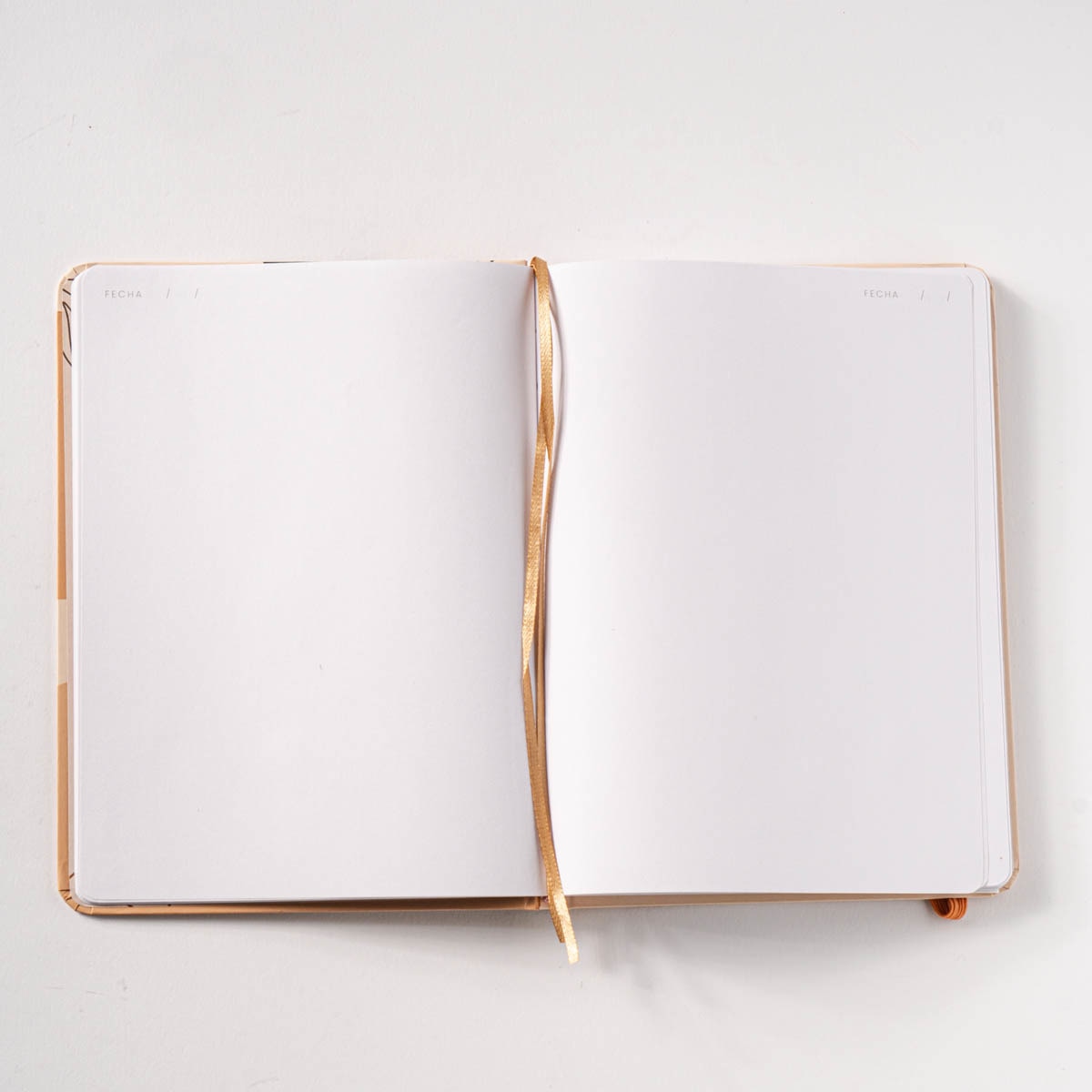 Caderno de Capa Dura M - Verde/Branco Laranja / Branco-5
