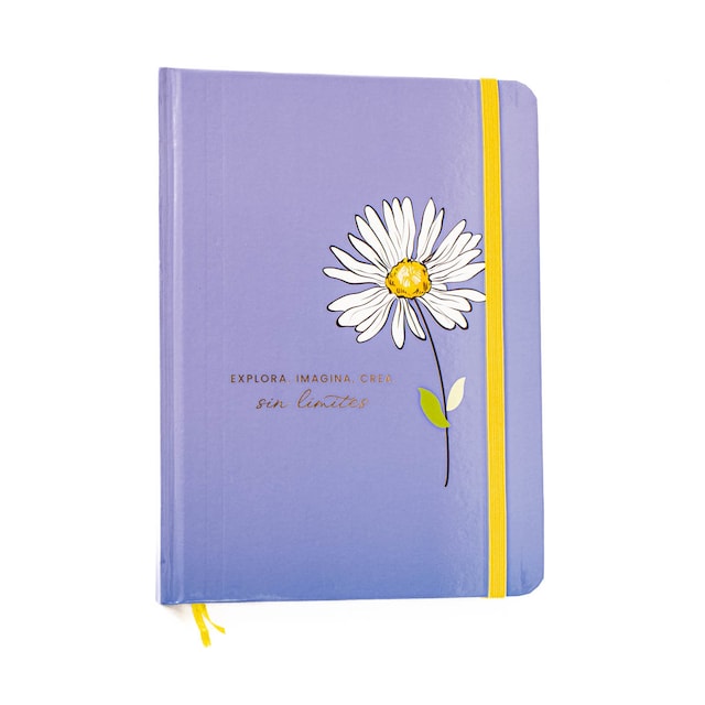 Imagen 0 de Cuaderno de tapa dura M margaritas Frost azul /Blanco