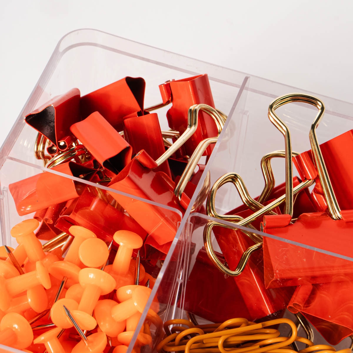 Kit de papelería clips Frost naranja /Multicolor Naranja / Multicolor-3