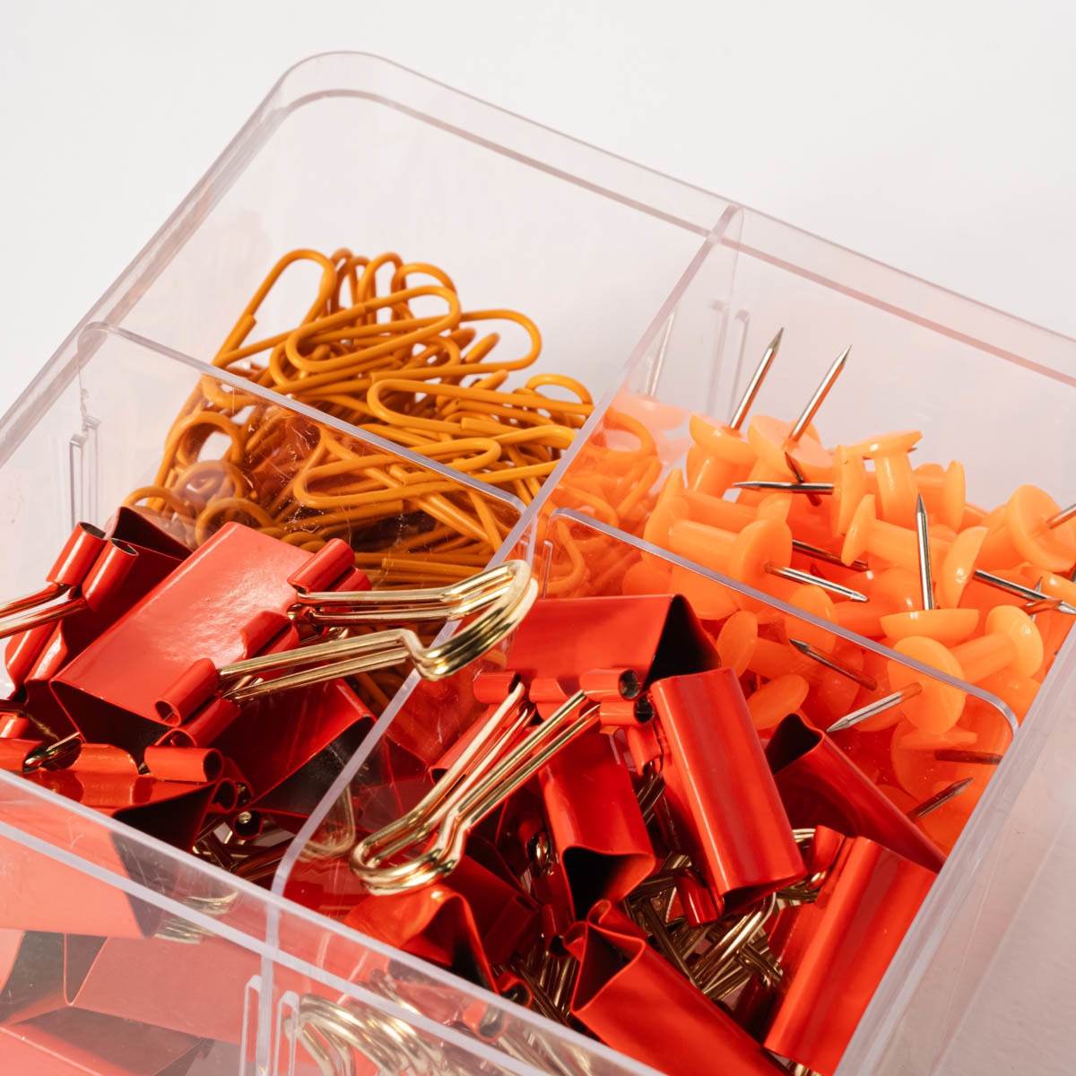 Kit de papelería clips Frost naranja /Multicolor Naranja / Multicolor-2