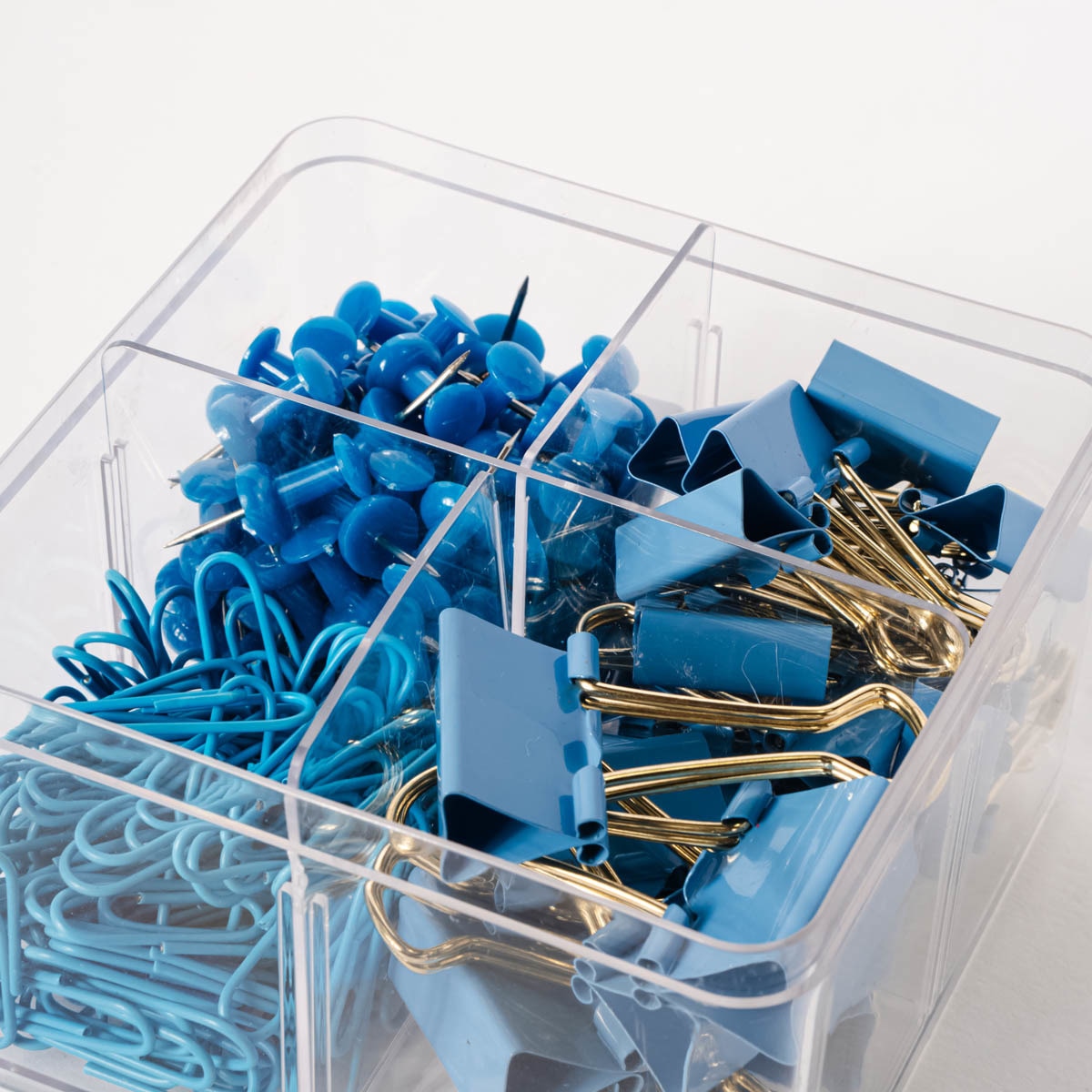 Kit de papelería clips Frost naranja /Multicolor Azul / Multicolor-4
