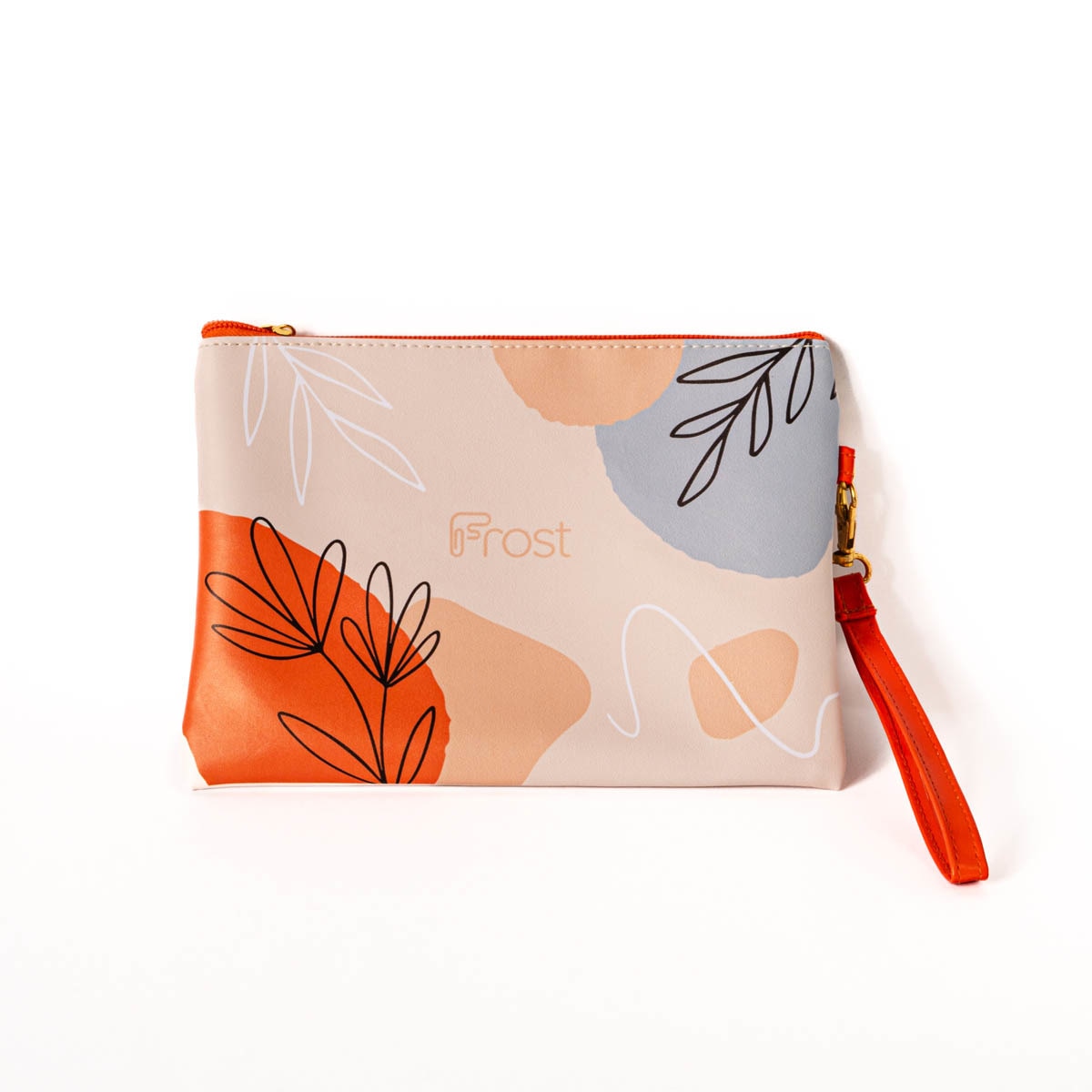 Estojo para Lápis Folhas - Laranja/Multicolor Laranja / Multicolor-1