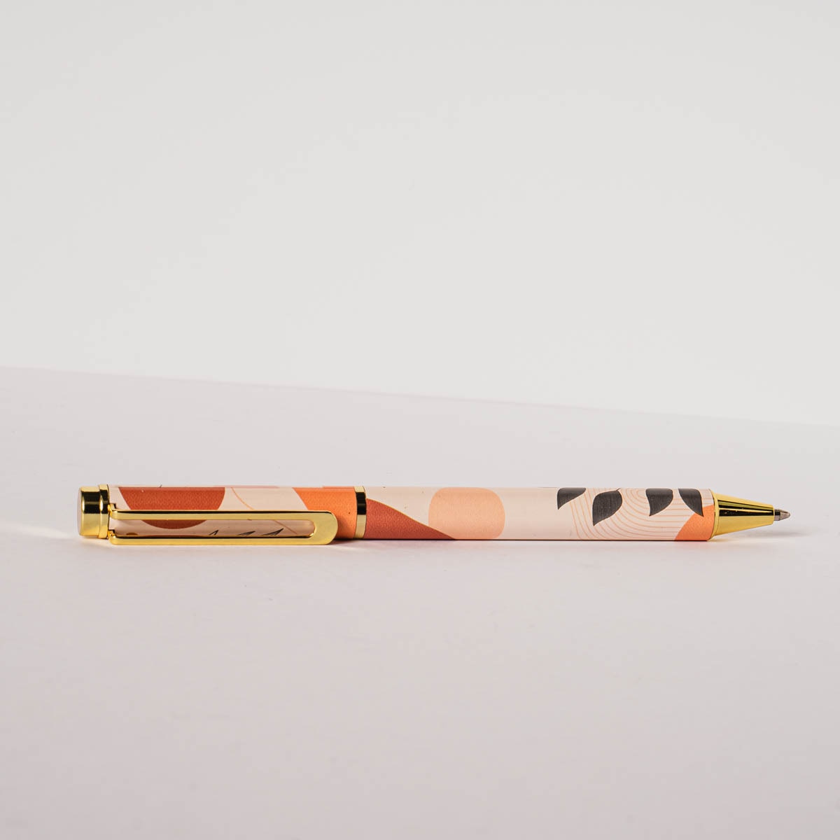 Juego de estuches y bolígrafo hojas Frost naranja /Multicolor Naranja / Multicolor-2