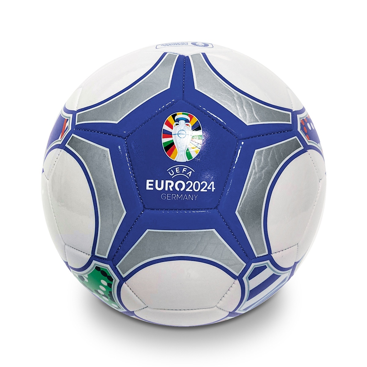 Balón de fútbol Eurocopa 2024 Talla 5 Mondo Blanco / Azul-1